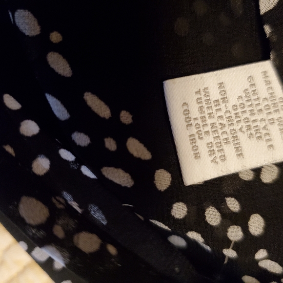 Charter Club Black with White Dots Skirt size 14 - Picture 5 of 5